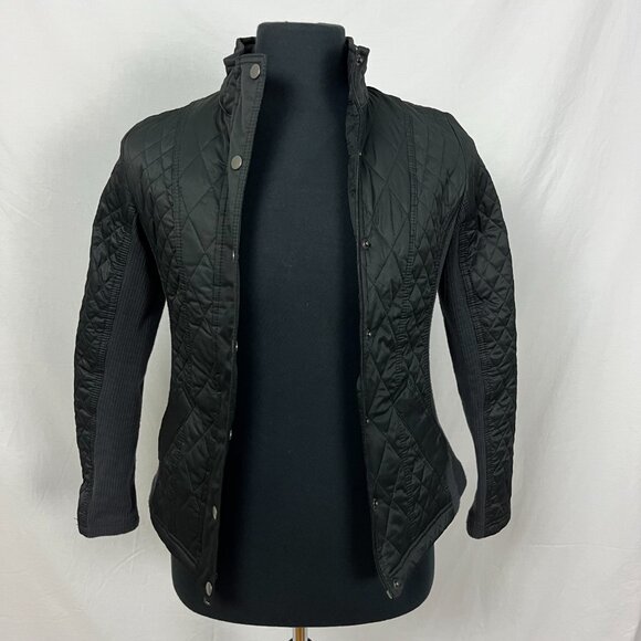 Merona Black Winter Form Fitting Jacket Size S - Picture 2 of 6